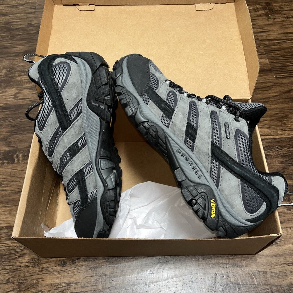 Men's Merrell Moab 2 Waterproof Granite Hiking Walking Shoe J06031 Size 10